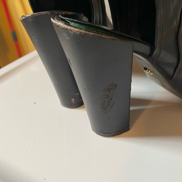 Ankle booties open toe leather - Picture 4 of 4